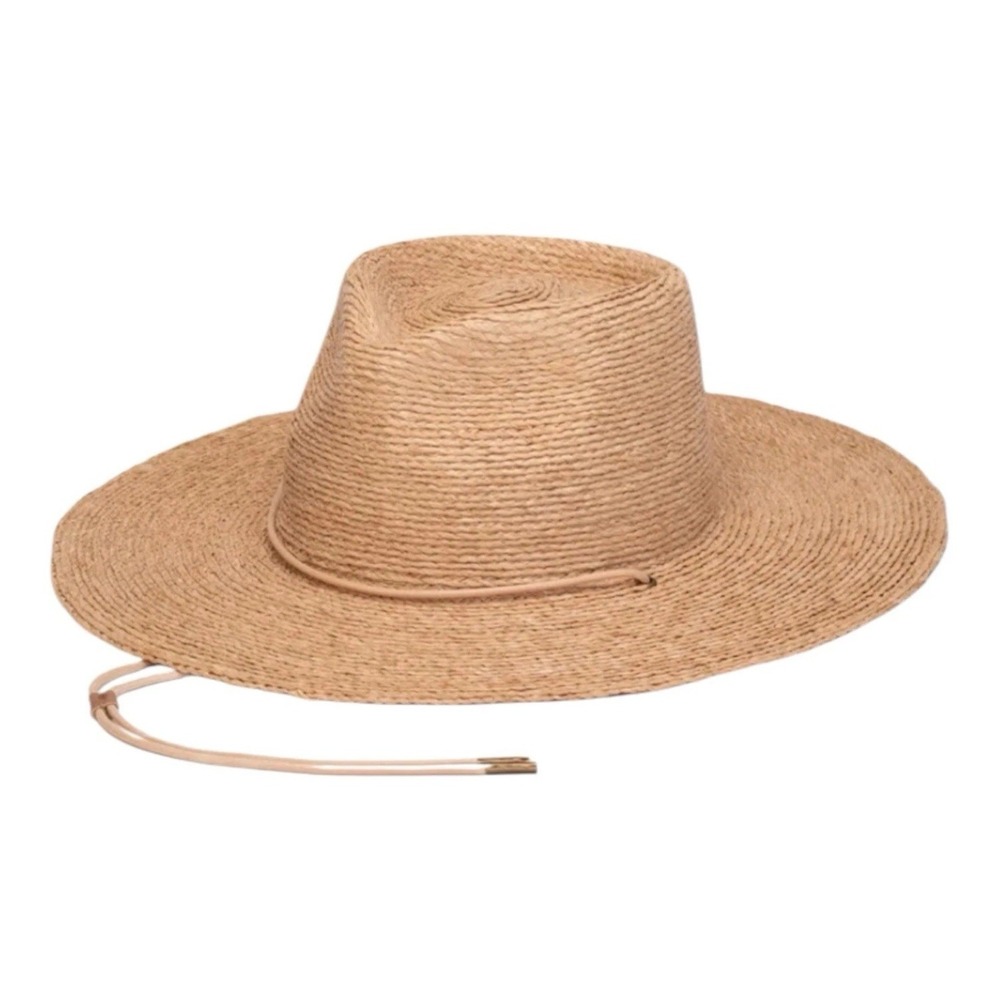 Will + Bear Raffia Sun Hat Austin Sand Sz Medium Unisex UPF 50+ Adjustable Strap